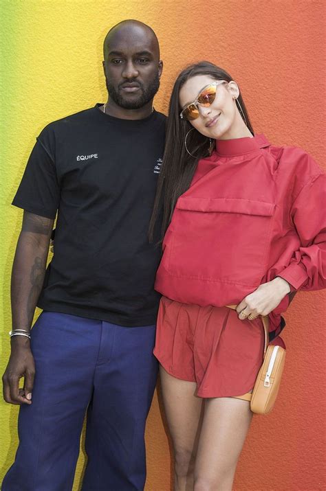 bella hadid louis vuitton 2018 june|Stylist Virgil Abloh and Bella Hadid pose after the Louis Vuitton .